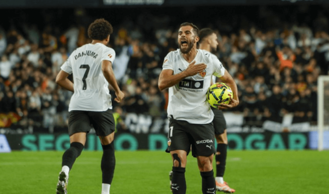 Gol de Luis Rioja (Foto: LaLiga)