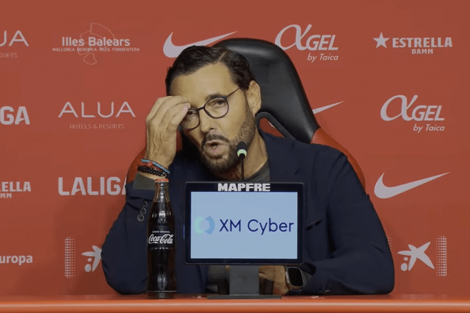 José Bordalás, en sala de prensa tras el Mallorca-Getafe.