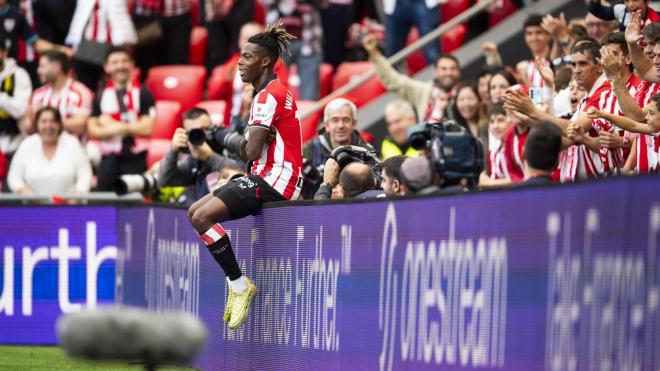 Golazo de Nico Williams ante el Oviedo en San Mamés (Foto: Athletic Club).