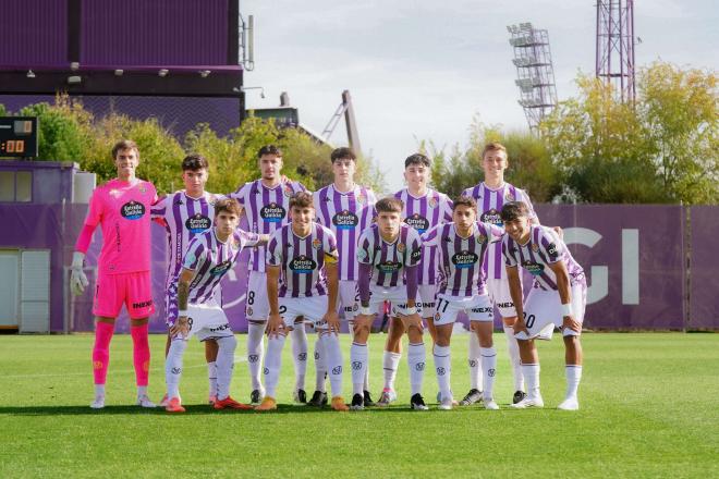 Once del Pucela ante el Salamanca.