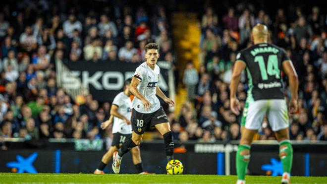 Pepelu en el Valencia-Betis (Foto: Valencia CF)