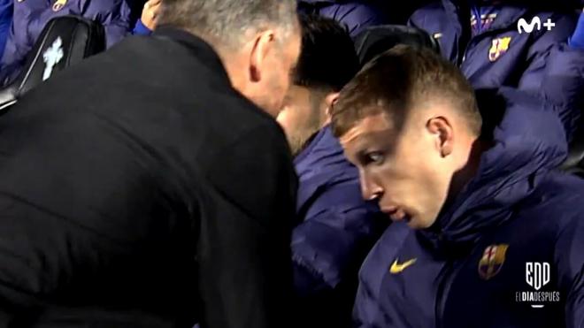 La cara de sorpresa de Dani Olmo antes de entrar en el Celta - Barcelona (Imagen: El Día Después)