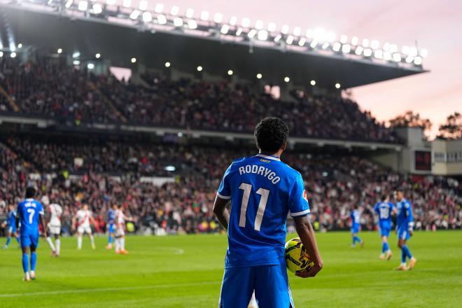 Rodrygo Goes contra el Rayo Vallecano (Europa Press)