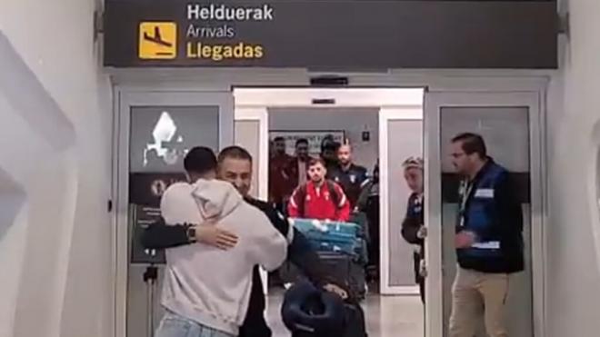 La llegada de Palestina a Bilbao (Foto: Naiz)