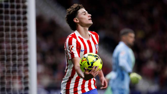 Julián Alvarez en un partido del Atlético de Madrid (Cordon Press)