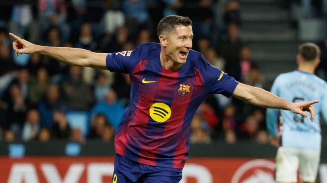 Lewandowski celebra un gol ante el Celta (Cordon Press)