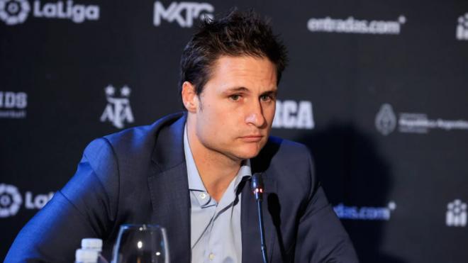 Óscar Mayo en un acto de LALIGA (EFE)