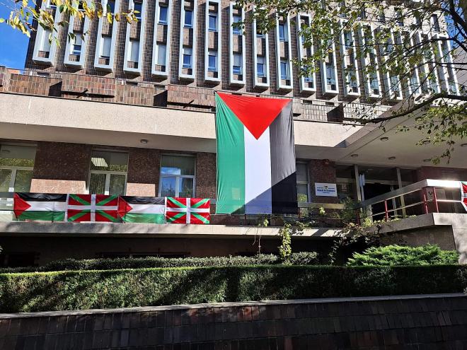 La selección de Palestina alojada en Bilbao para jugar este sábado contra Euskadi (Foto: ElDesmarque).