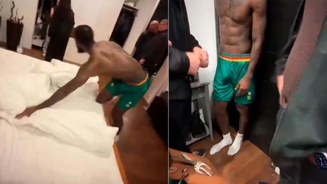 El vídeo viral de Nicolas Moumi Ngamaleu y su infidelidad (Redes sociales)