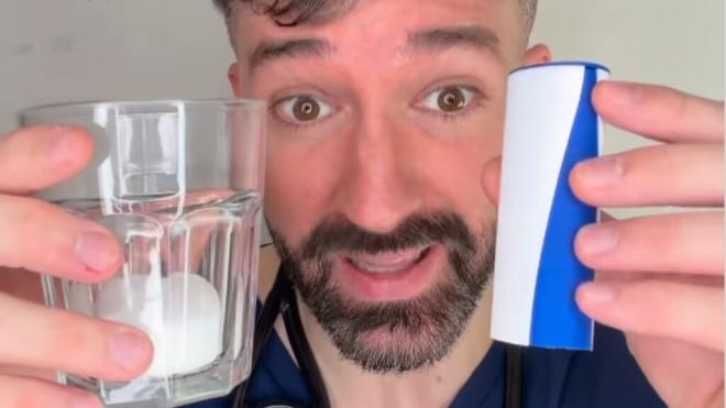 El Dr. David Vallejo explica las diferencias entre la Coca Cola normal y la Zero (Foto: @davidcalle