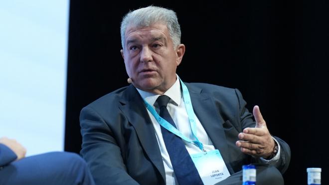 Joan Laporta en un acto en Barcelona (Europa Press)