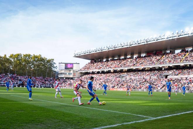 Vallecas, durante el Rayo-Real Madrid (Foto: Cordon Press).