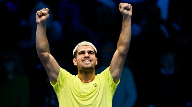 Carlos Alcaraz celebrando en Turín (Cordon Press)