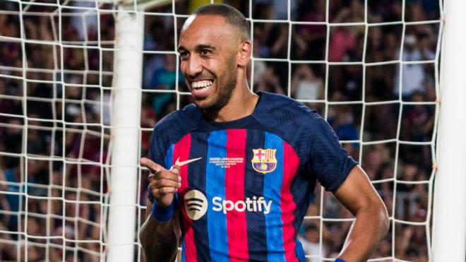 Aubameyang en el FC Barcelona (Europa Press)