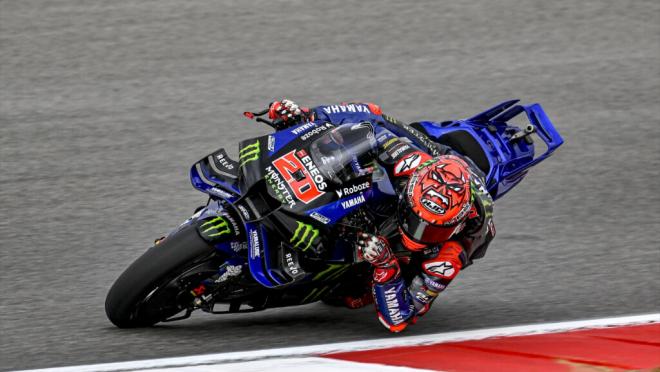 Fabio Quartararo, em el GP de Portimao (Foto: Europa Press).