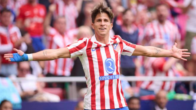 Giuliano Simeone en un partido con el Atlético de Madrid (Cordon Press)