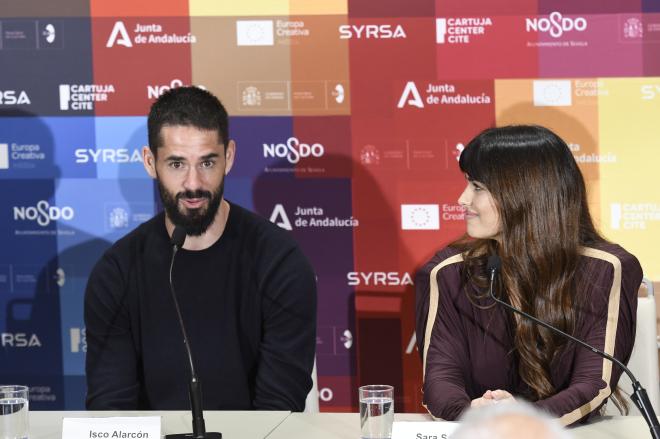 Isco Alarcón y Sara Sálamo, durante la rueda de prensa (Foto: Kiko Hurtado).