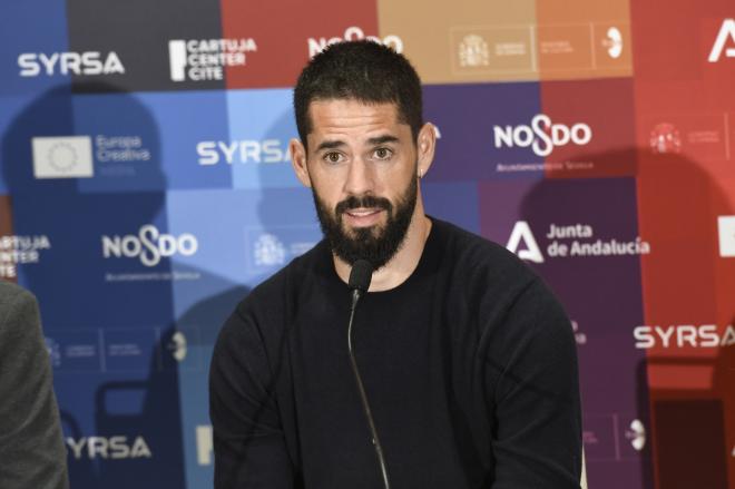 Isco Alarcón, durante la rueda de prensa (Foto: Kiko Hurtado).