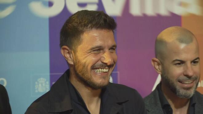 Joaquín, en la alfombra roja del Festival de Cine de Sevilla.
