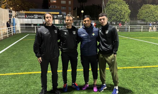Chimy Ávila, con Manuel Anguas en el Calavera CF (Foto: @CalaveraCFutbol).