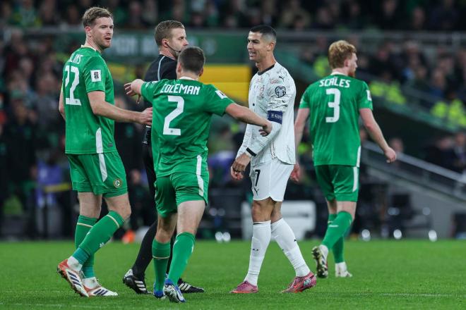 Cristiano Ronaldo, durante el Irlanda-Portugal (FOTO: EFE).
