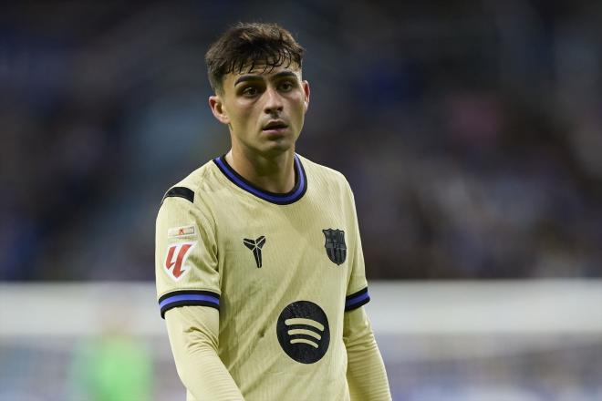 Pedri, durante un partido con el Barça (Foto: Europa Press).