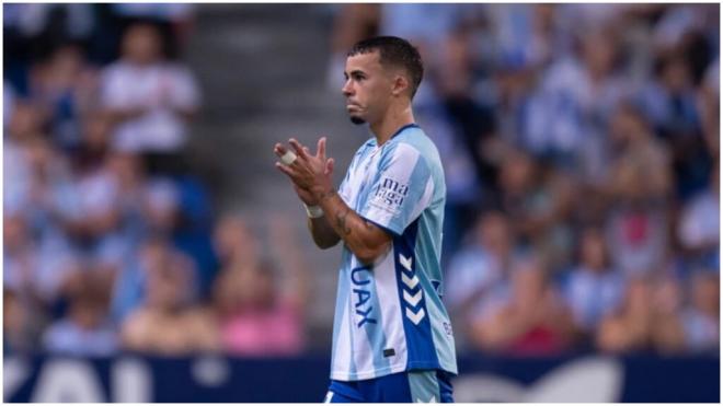 Rafita Garrido, jugando con el Málaga CF. (Cordon Press)