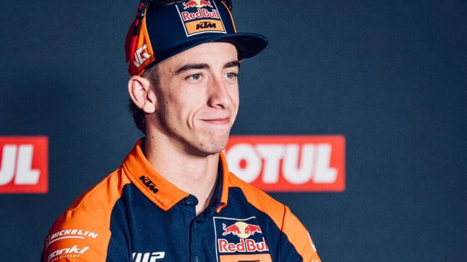Pedro Acosta, en la rueda de prensa previa al GP de Valencia (Foto: KTM).