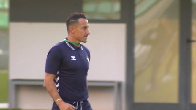 Andrés Guardado, tras el Betis - Basilea de la Youth League.