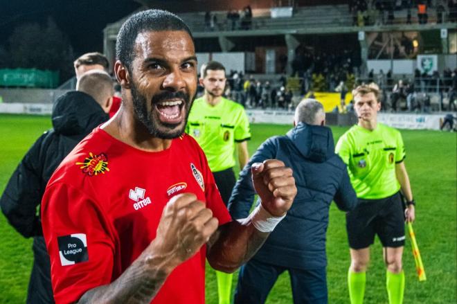 El exdefensa del Athletic Club Jonás Ramalho, en su etapa el Olympic Charleroi belga.