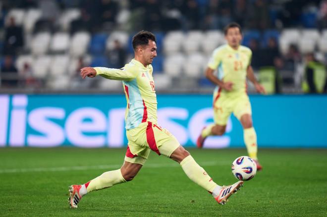 Martín Zubimendi marca gol en el Georgia-España (Foto: RFEF).