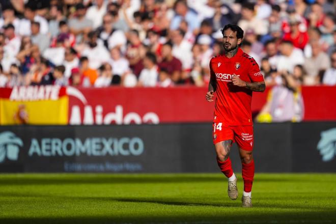Rubén García, durante el Sevilla-Osasuna (Foto: Europa Press).