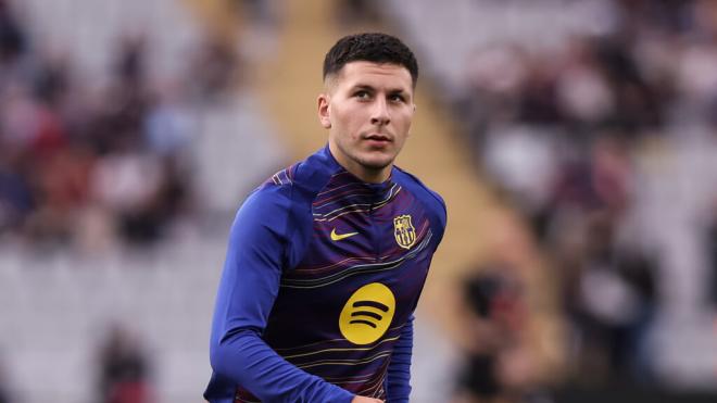 Roony Bardghji antes de un partido del Barcelona (Fuente: Europa Press)