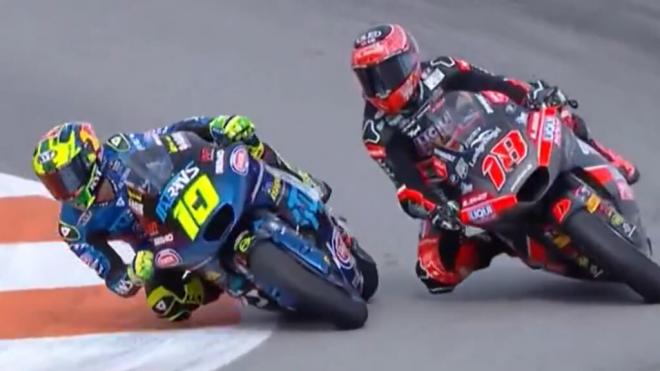 Diogo Moreira y Manu González, en Valencia (Foto: MotoGP).