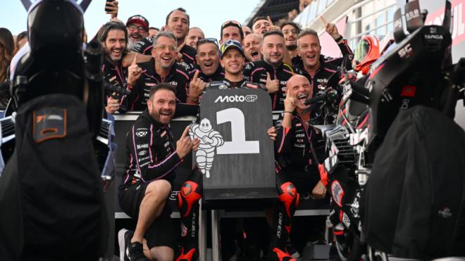 Marco Bezzecchi, en Valencia (Foto: Michelin).