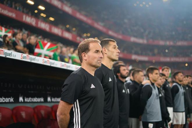 Jagoba Arrasate en San Mamés. (Foto: @EFF_FVF)