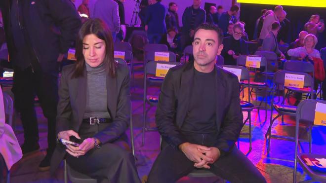 Xavi Hernández en el acto de Víctor Font (ElDesmarque)