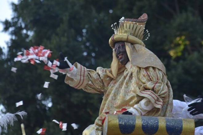 José Castro fue Baltasar en la Cabalgata de Sevilla de 2016.