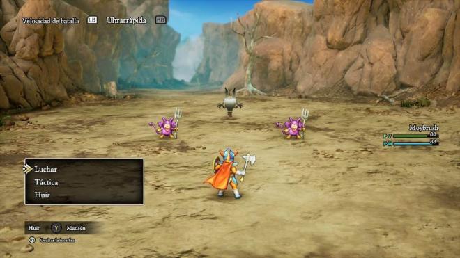 El combate en DRAGON QUEST I & II HD-2D Remake
