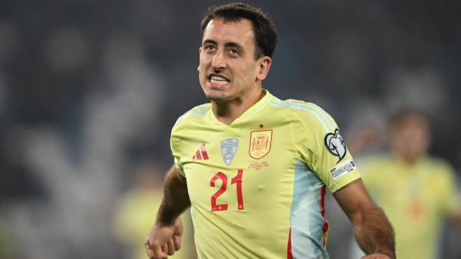 Mikel Oyarzabal celebra un gol ante Georgia (Foto: Cordon Pres)