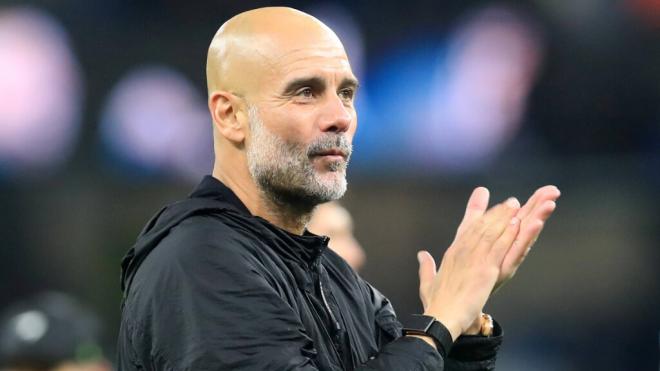 Pep Guardiola en un partido con el Manchester City (Cordon Press)