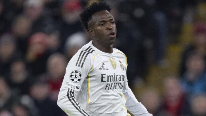 Vinicus en el partido frente al Liverpool (Cordon Press)