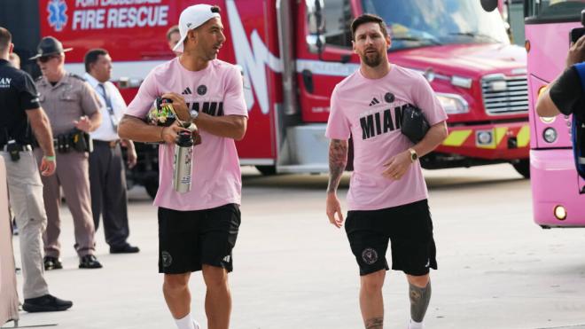 Luis Suárez y Leo Messi en un partido con el Inter de Miami (Cordon Press)