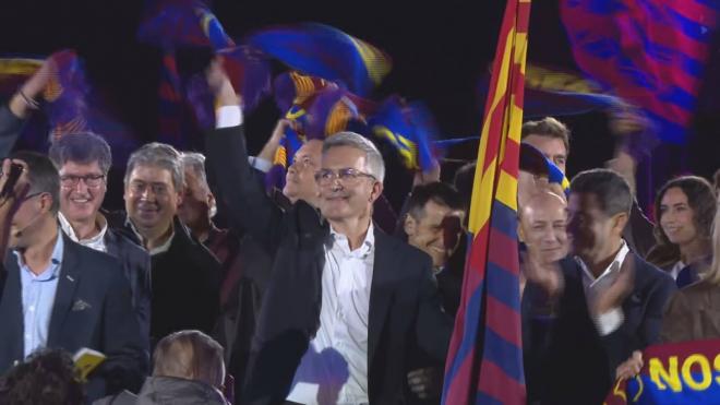 Víctor Font presenta su candidaturade oposición a Joan Laporta.