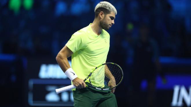 Carlos Alcaraz en la final de las Nitto ATP Finals, en Turín (Foto: Cordon Press)