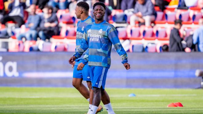 Vinicius y Mbappé antes de jugar contra el Rayo Vallecano (Cordon Press)