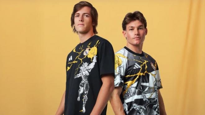 Álvaro Carreras y Fran García en la colaboración con Marvel (Foto: Real Madrid)