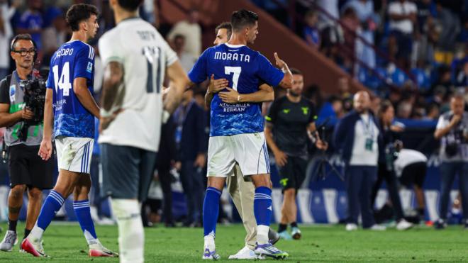 Cesc Fábregas ha querido apoyar a su excompañero y pupilo Álvaro Morata (Foto: Cordon Press).