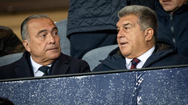 Joan Laporta y Rafa Yuste (Cordon Press)