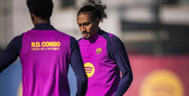 Raphinha Días en el entrenamiento del FC Barcelona (Foto: FCB)